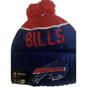 2015 Rare Buffalo Bills New Era knit pom hat beanie‎  OnField AUTHENTIC NWT